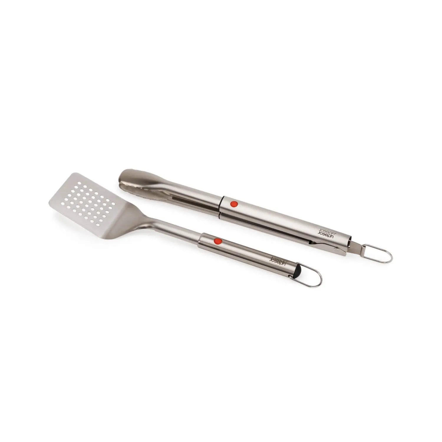 Joseph Joseph GrillOut™ Stainless Steel BBQ 2-Piece Retractable Turner & Tongs Set
