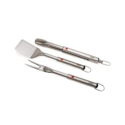 Joseph Joseph GrillOutâ„¢ Stainless Steel BBQ 3-Piece Retractable Turner, Tongs & Fork Set