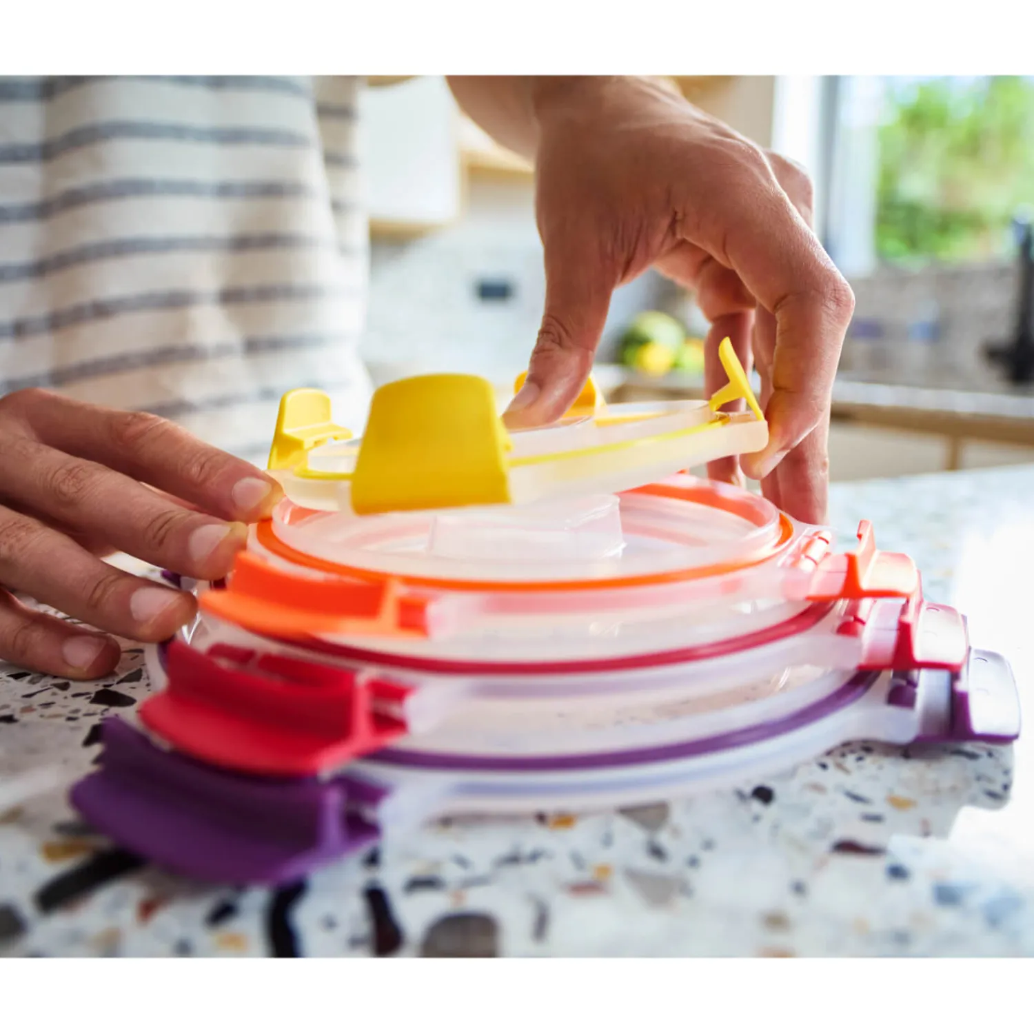 Joseph Joseph Nest™ Lock 4-Piece Multi-Size Round Food Container Set