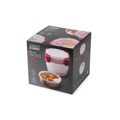 Joseph Joseph Nest™ Lock 4-Piece 1 Litre Round Food Container Set