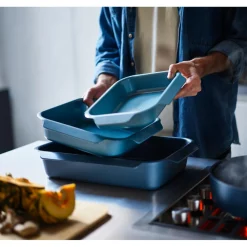 Joseph Joseph  Nest™ Oven Non-Stick Set of 3 Roasting Trays - Blue