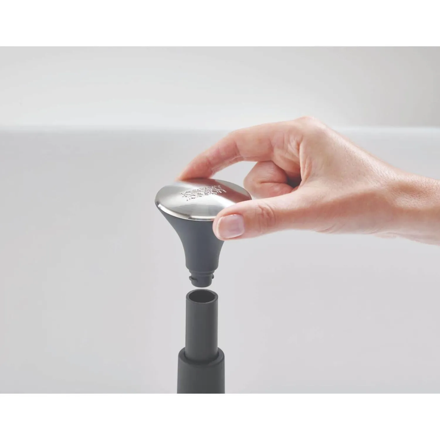 Joseph Joseph Push&Tear Kitchen Roll Holder - Grey