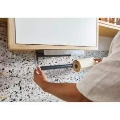 Joseph Joseph RollGrip Under-Shelf Stainless Steel Kitchen Roll Holder