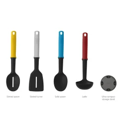 Joseph Joseph Slim 4 Piece Elevate Utensil Set with Storage Stand