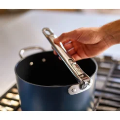 Joseph Joseph Space 23cm Non-Stick Folding Handle Saucepan & Lid - Midnight Blue