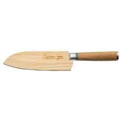 KATANA Saya Olivewood 12cm Santoku Knife