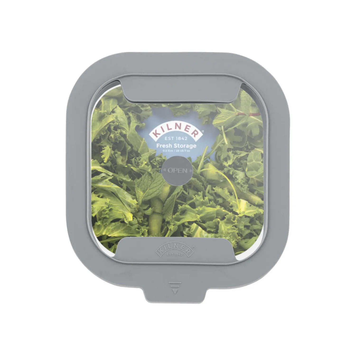 Kilner Fresh Storage Square Food Container - 0.8 Litre