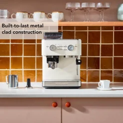 KitchenAid 5KES6551BPL Semi Automatic Espresso Machine with Burr Grinder - Porcelain