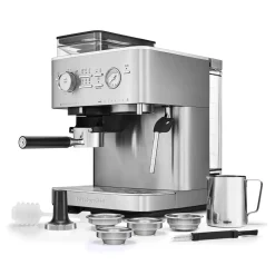 KitchenAid 5KES6551BSX Semi Automatic Espresso Machine with Burr Grinder - Stainless Steel
