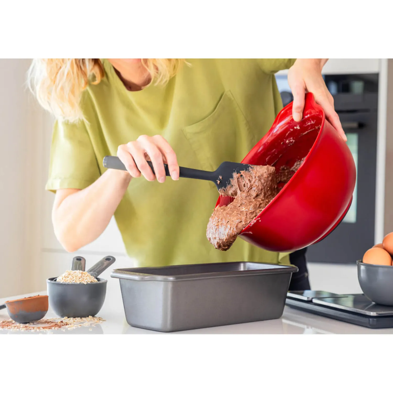 KitchenAid Soft Grip Scraper Spatula - Charcoal Grey