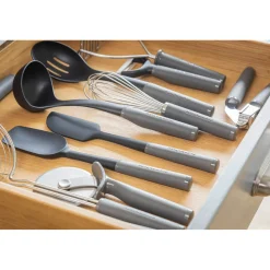 KitchenAid Soft Grip Slotted Turner - Charcoal Grey