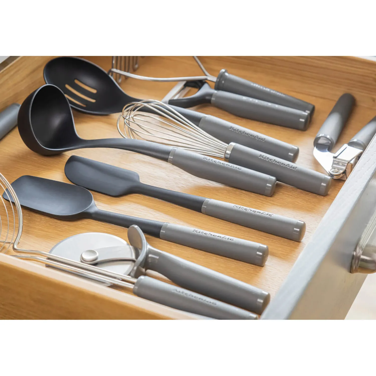 KitchenAid Soft Grip Spoon Spatula - Charcoal Grey