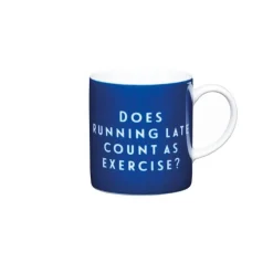 KitchenCraft Espresso Mug - "Running Late"