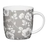 KitchenCraft 425ml Barrel Mug - Grey Floral