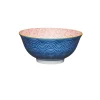 KitchenCraft Stoneware Bowl - Blue Arched Pattern
