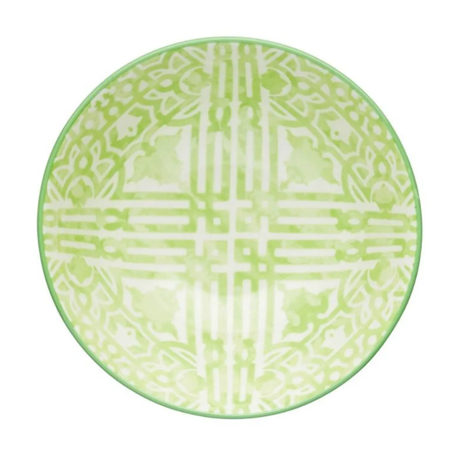 KitchenCraft Stoneware Bowl - Green Tile