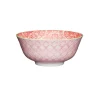 KitchenCraft Stoneware Bowl - Damask Red