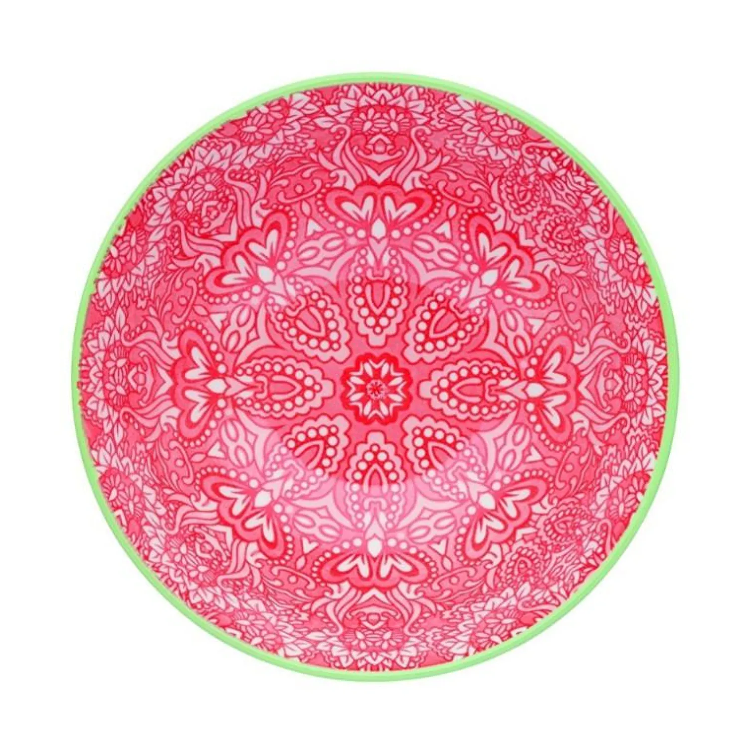 KitchenCraft Stoneware Bowl - Damask Red