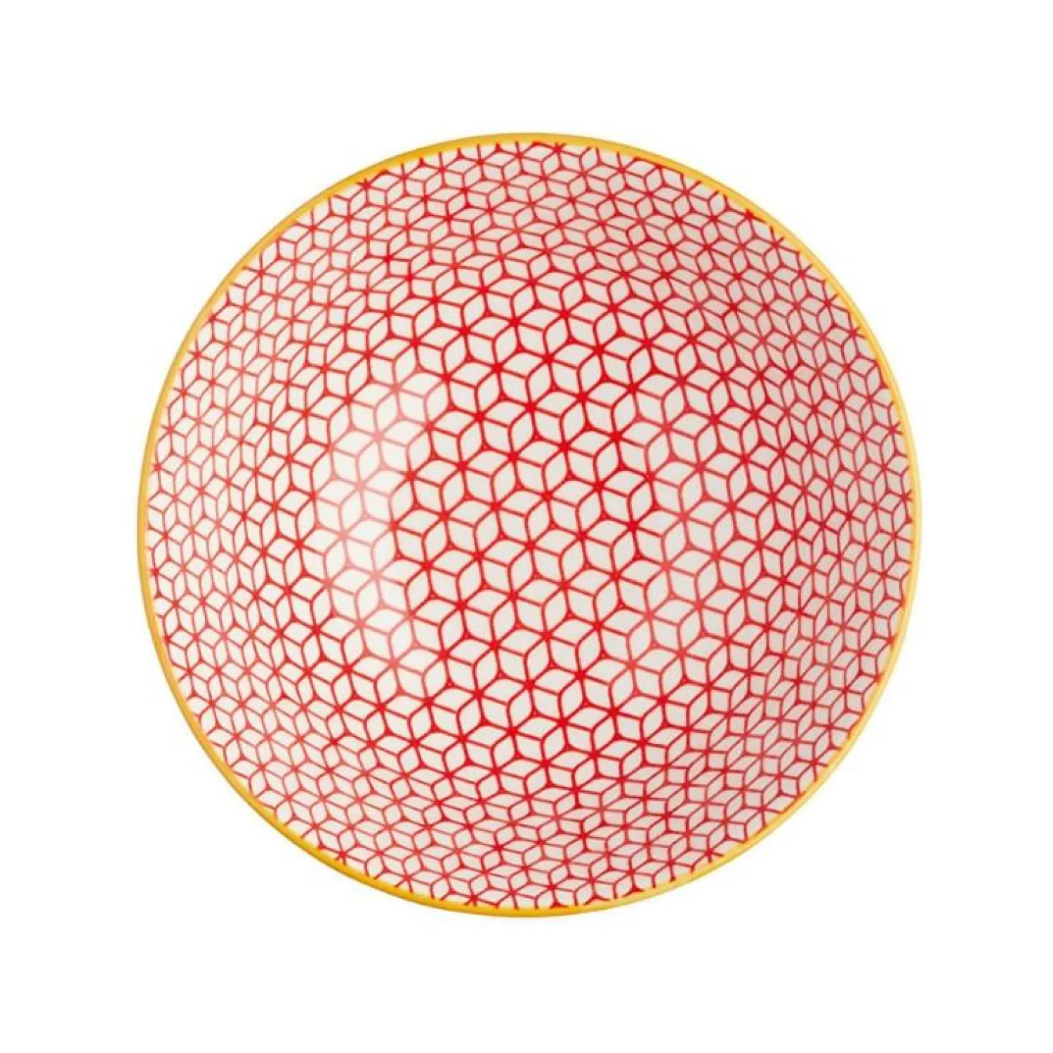 KitchenCraft Stoneware Bowl - Geometric Blue
