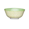 KitchenCraft Stoneware Bowl - Green Geometric