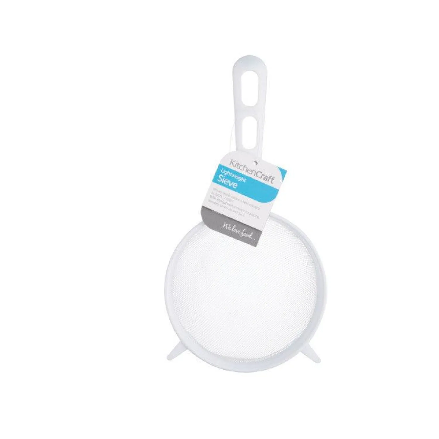 KitchenCraft White Plastic Sieve - 12cm
