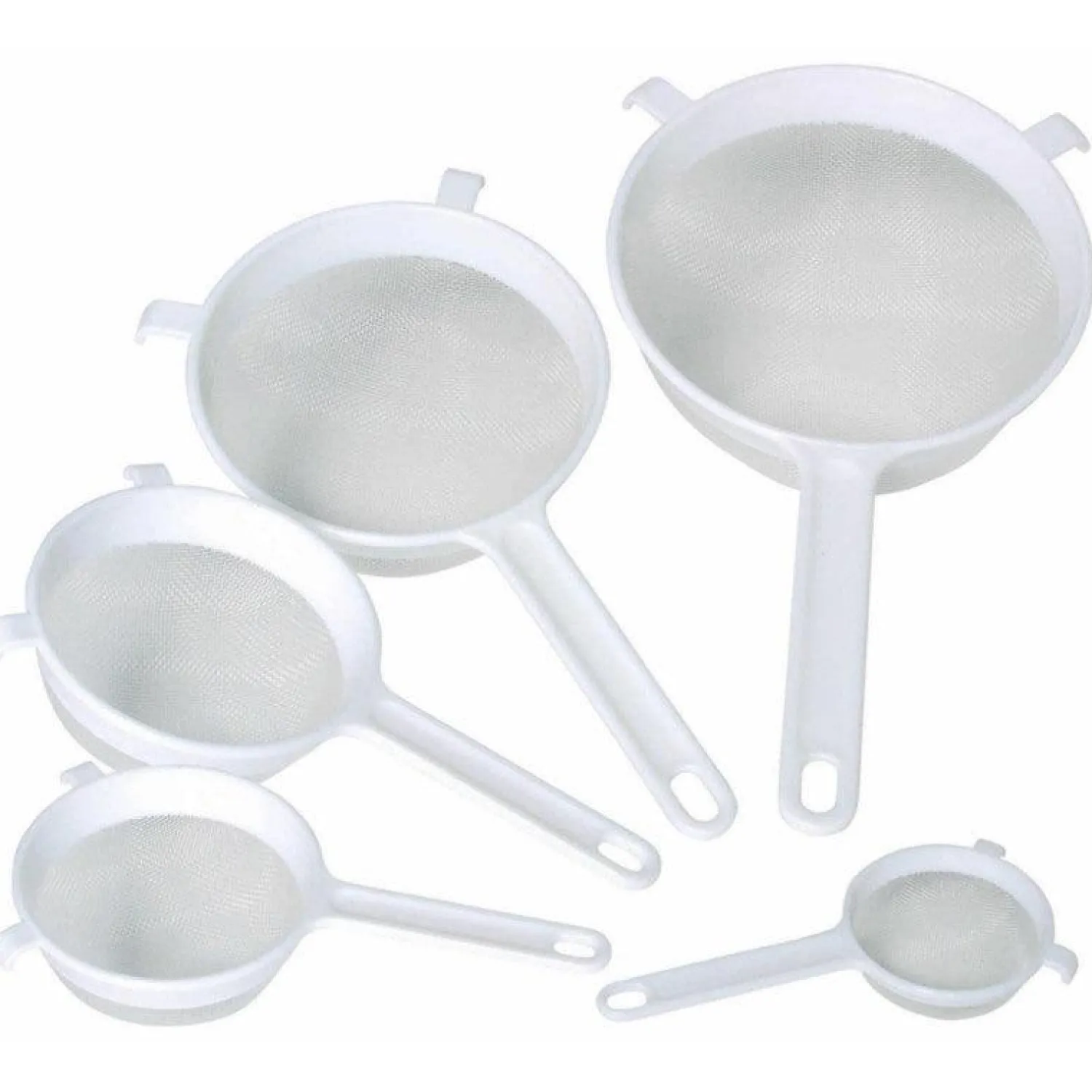 KitchenCraft White Plastic Sieve - 12cm