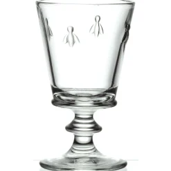 La Rochere Bee Embossed Stemmed Clear Goblet Wine Glass - 240ml