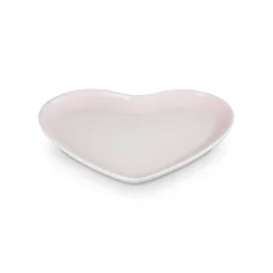 Le Creuset 23cm Heart Stoneware Plate - Shell Pink