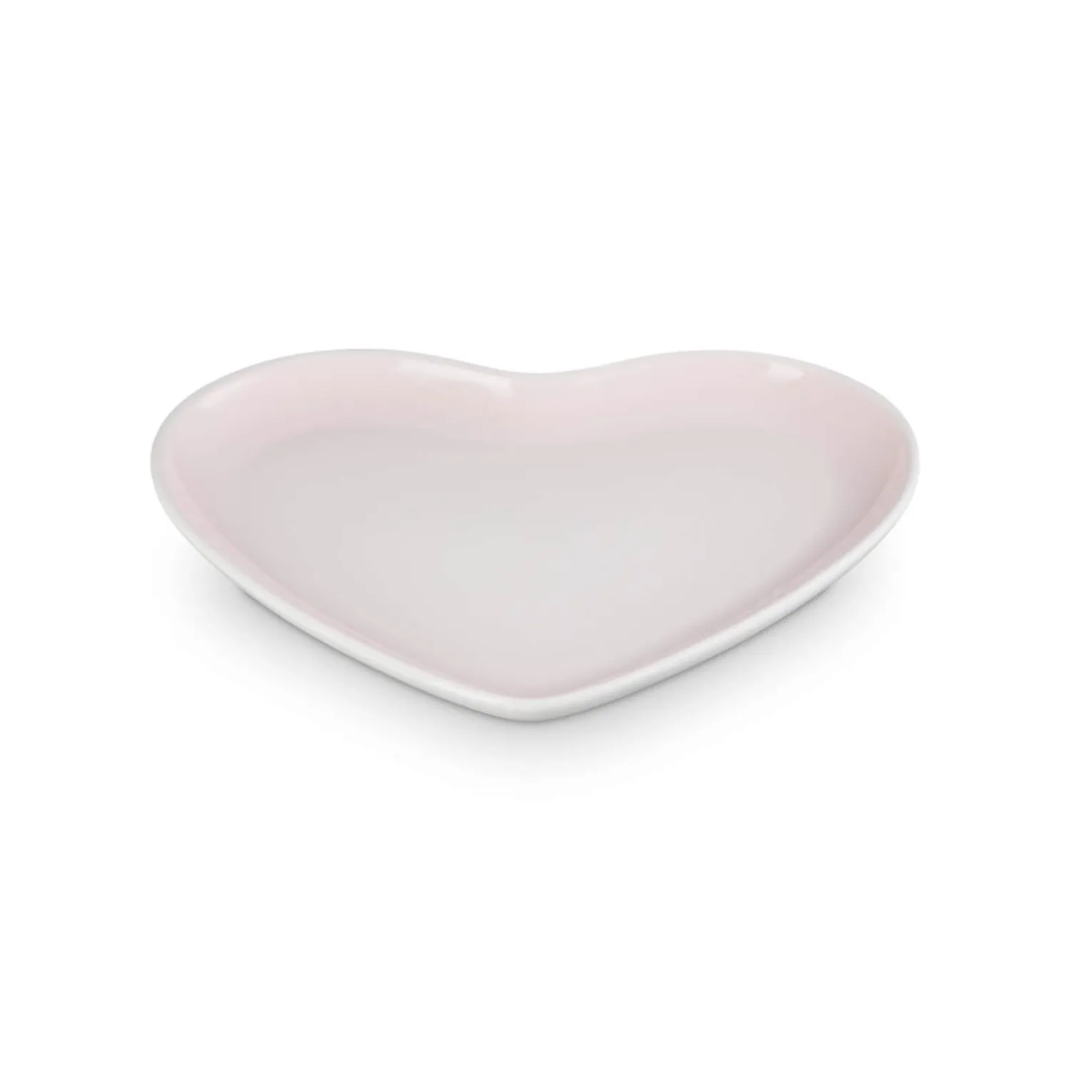 Le Creuset 23cm Heart Stoneware Plate - Shell Pink