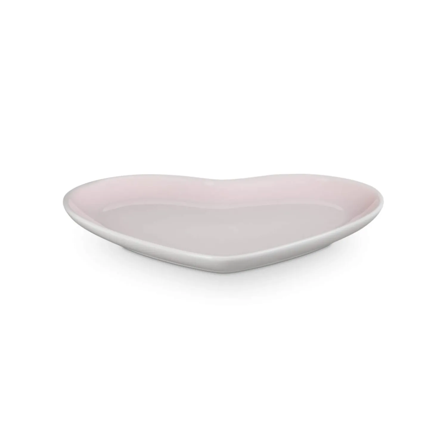 Le Creuset 23cm Heart Stoneware Plate - Shell Pink