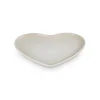 Le Creuset 23cm Heart Stoneware Plate - Meringue