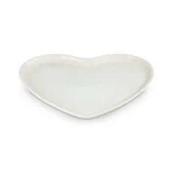 Le Creuset 32cm Heart Stoneware Serving Platter - Meringue
