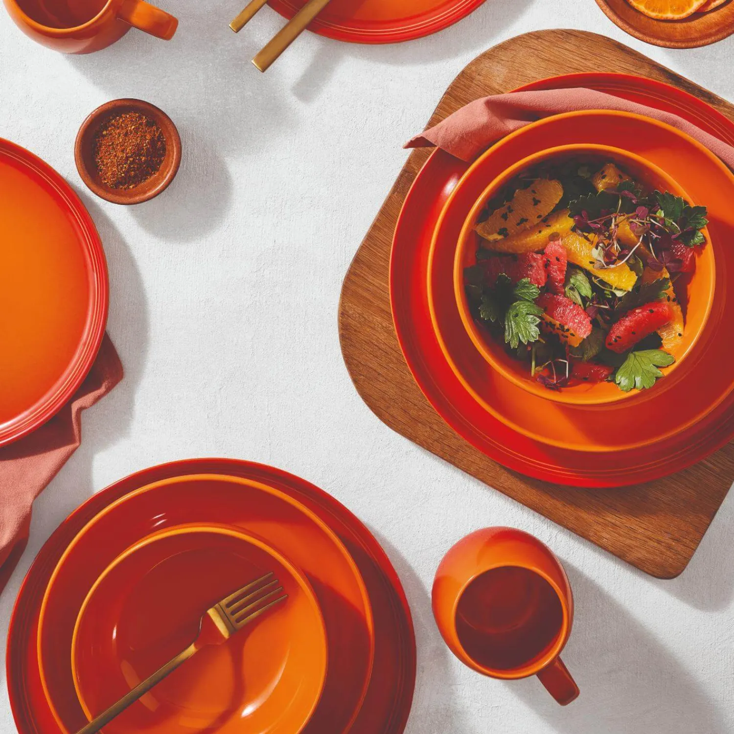 Le Creuset 22cm Stoneware Coupe Side Plate - Volcanic