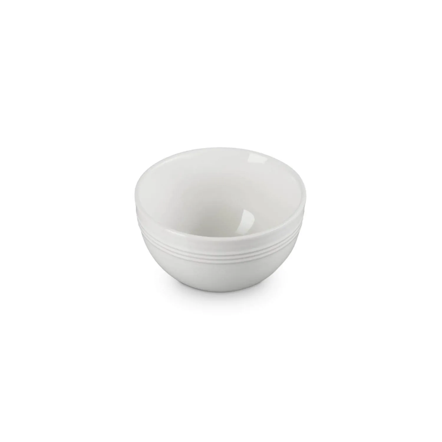 Le Creuset 12cm Stoneware Round Coupe Snack Bowl - White