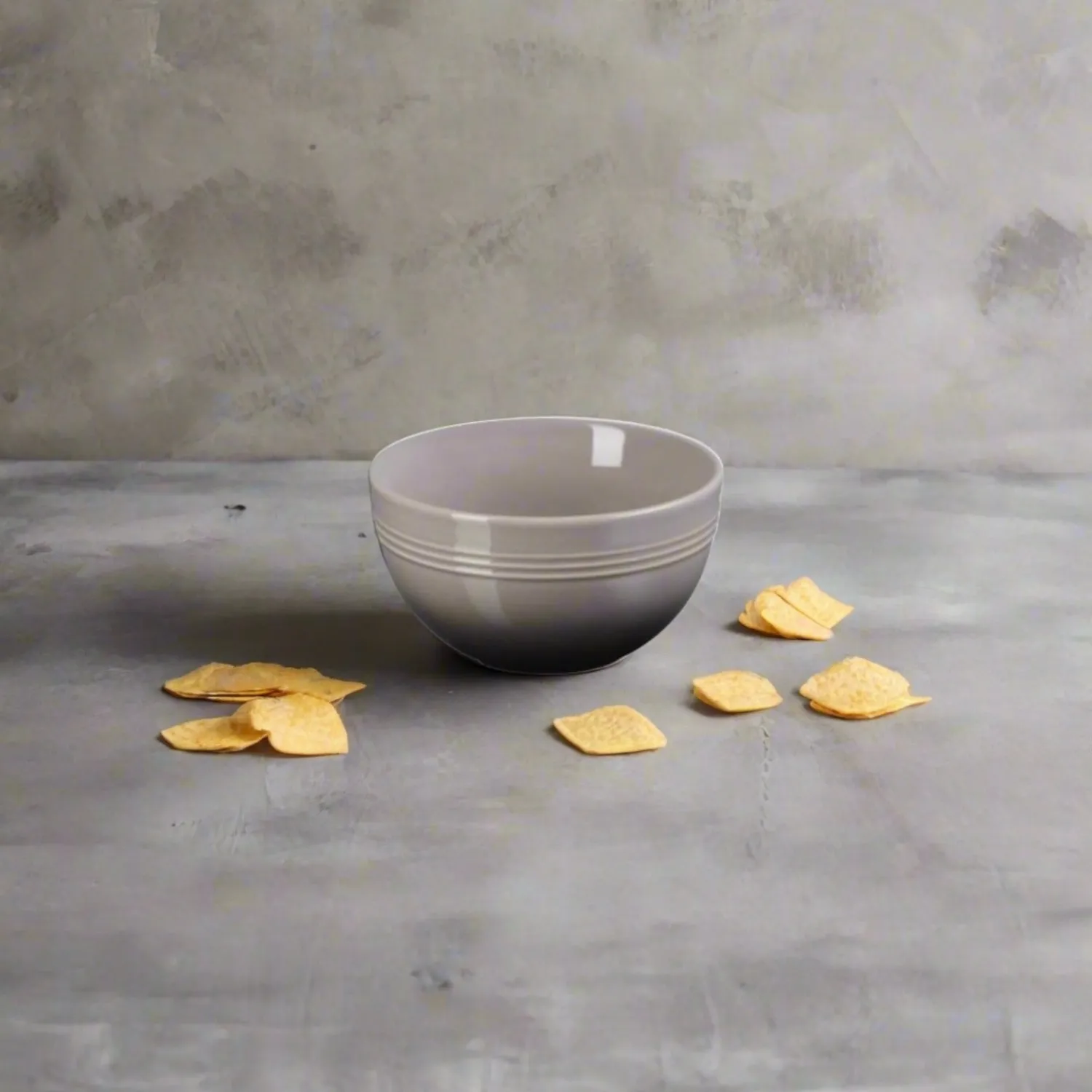 Le Creuset 12cm Stoneware Round Coupe Snack Bowl - Flint
