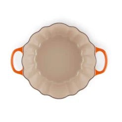Le Creuset Halloween Cast Iron 24cm Pumpkin Casserole Dish - Volcanic
