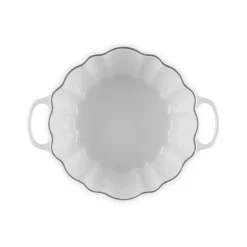 Le Creuset Halloween Signature Cast Iron 24cm Pumpkin Casserole - White