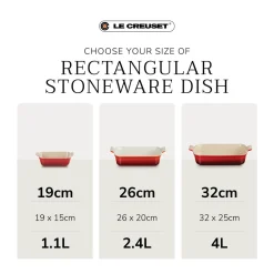 Le Creuset Heritage Stoneware 19cm Rectangular Dish - Sea Salt