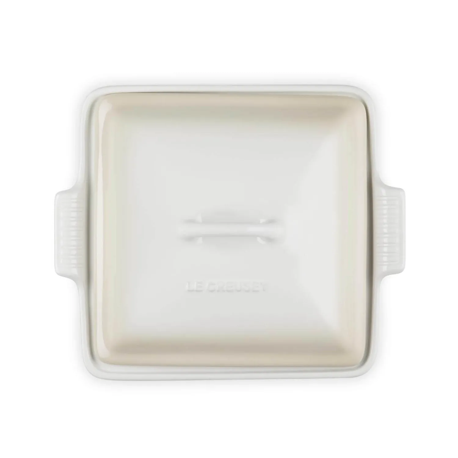 Le Creuset Heritage Stoneware 23cm Square Dish with Lid - Meringue