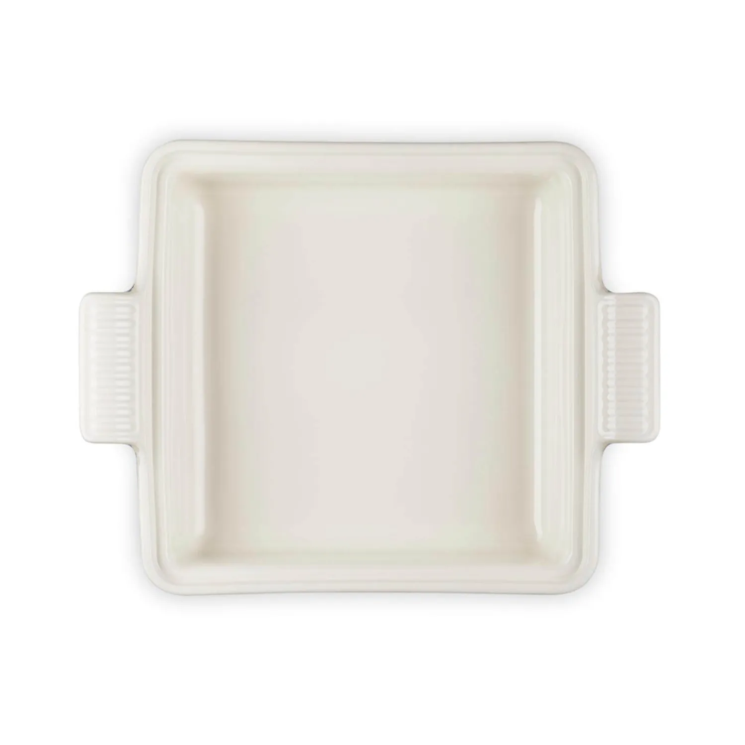 Le Creuset Heritage Stoneware 23cm Square Dish with Lid - Meringue