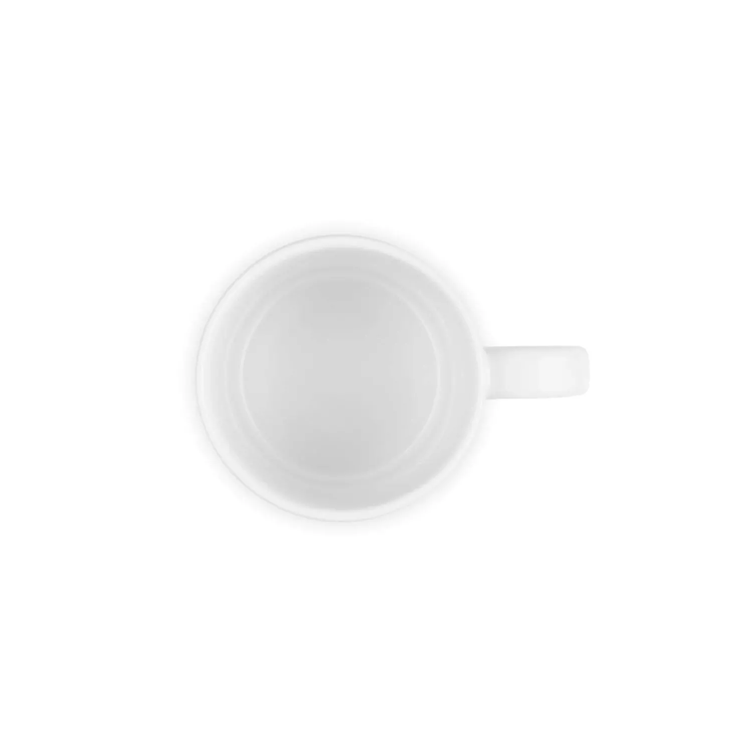 Le Creuset Holly Stoneware Cappuccino Mug - White