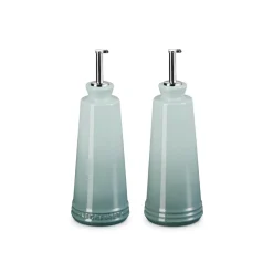 Le Creuset 300ml Stoneware Oil & Vinegar Set - Sea Salt