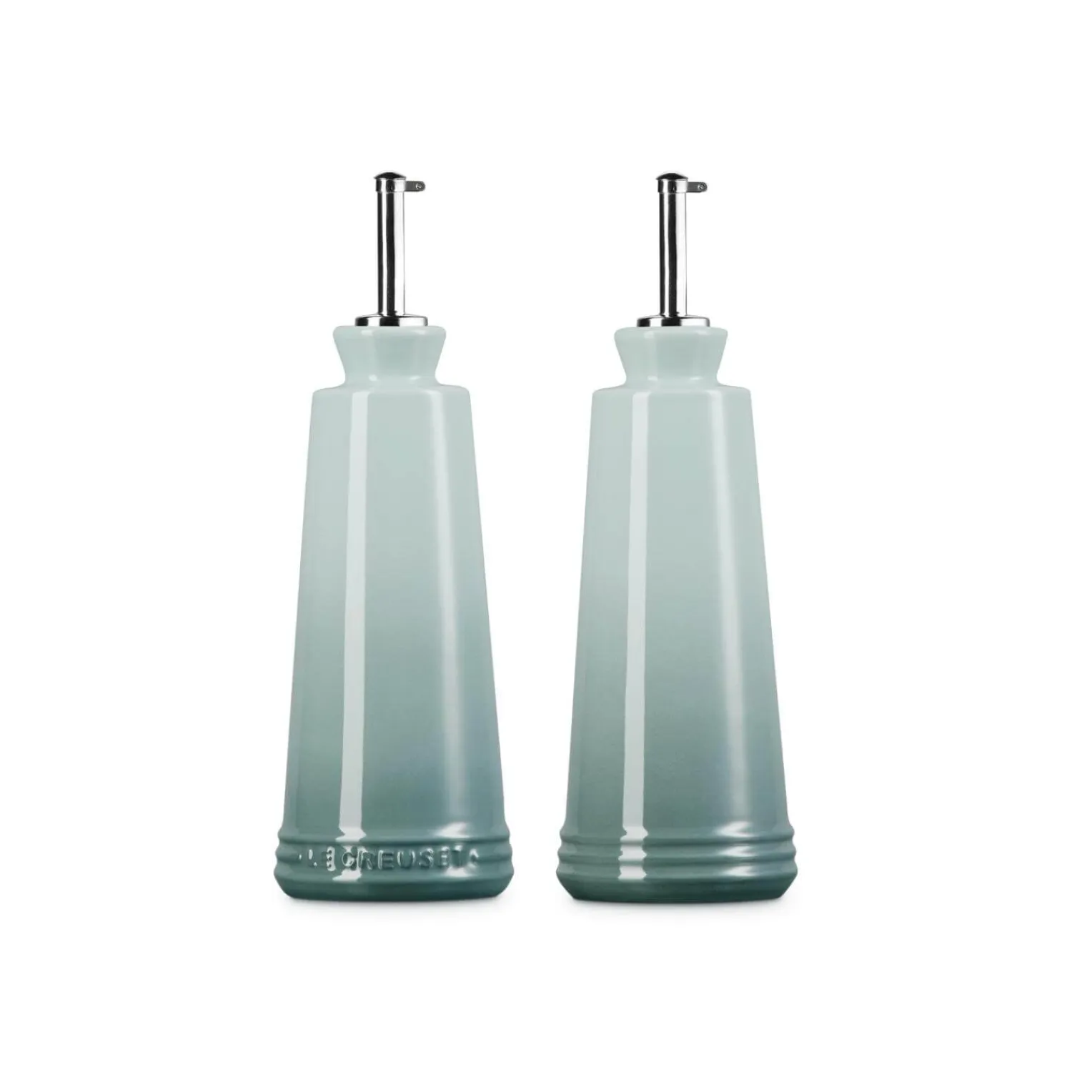 Le Creuset 300ml Stoneware Oil & Vinegar Set - Sea Salt