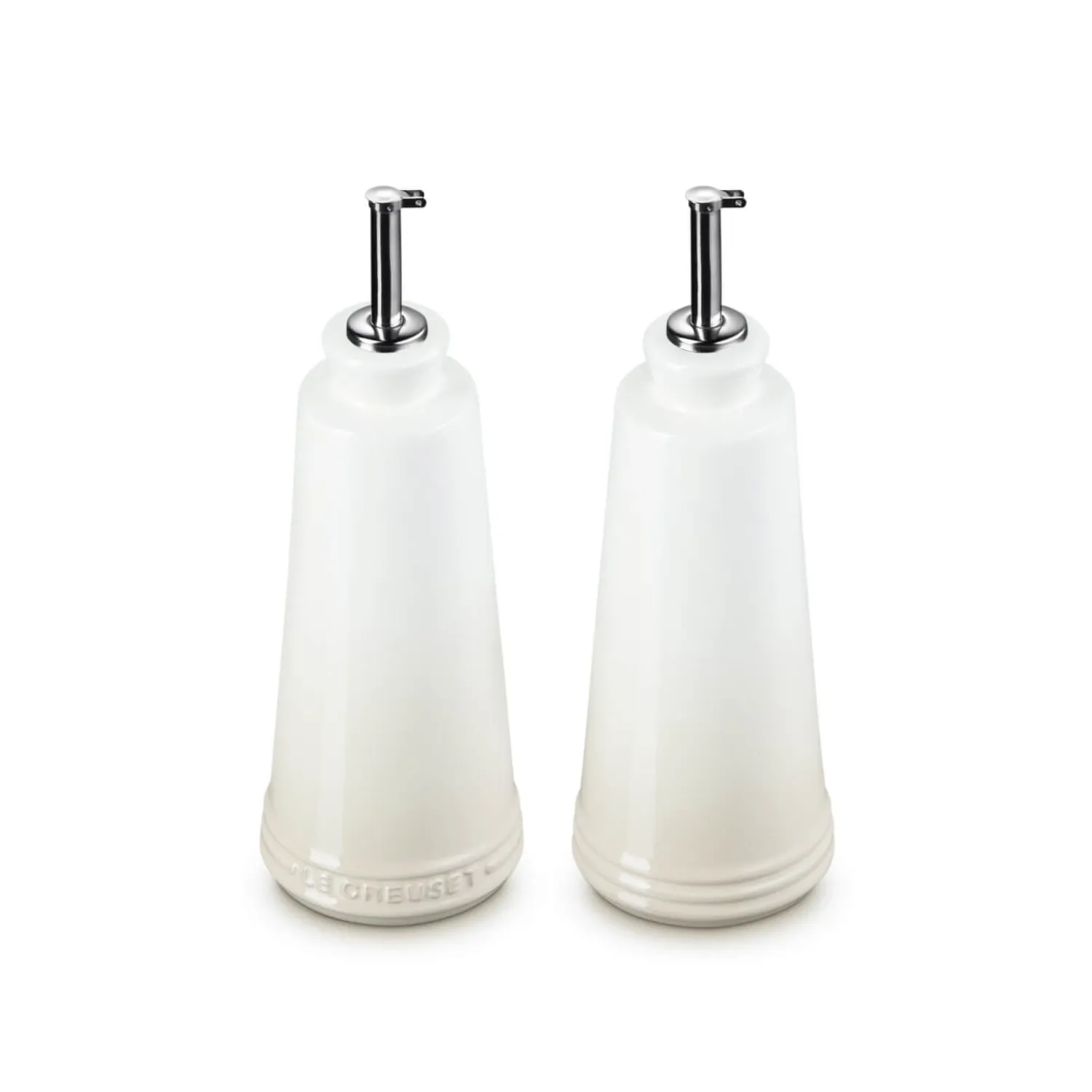 Le Creuset 300ml Stoneware Oil & Vinegar Set - Meringue