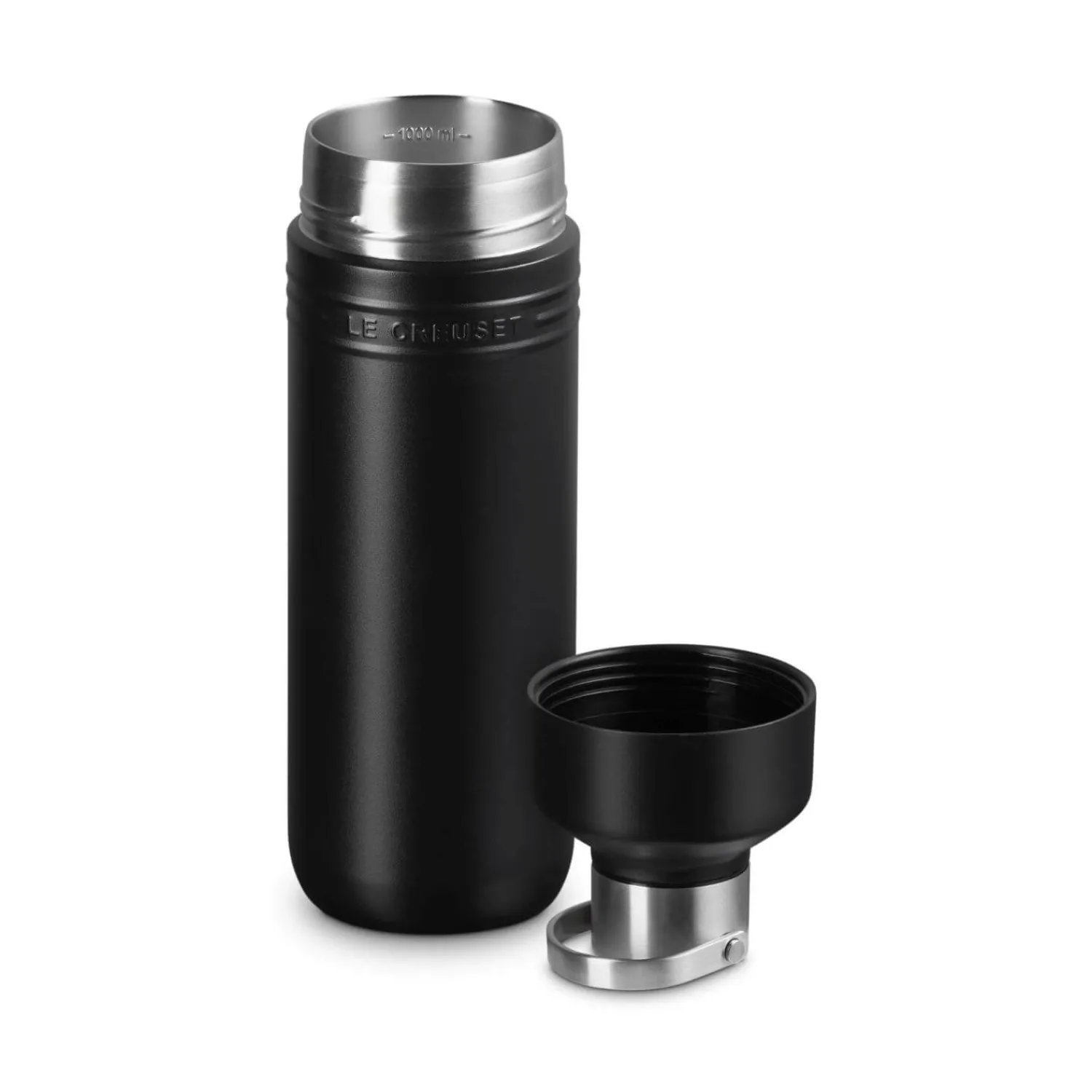 Le Creuset 'On The Go' 1-Litre Insulated Water Bottle - Satin Black