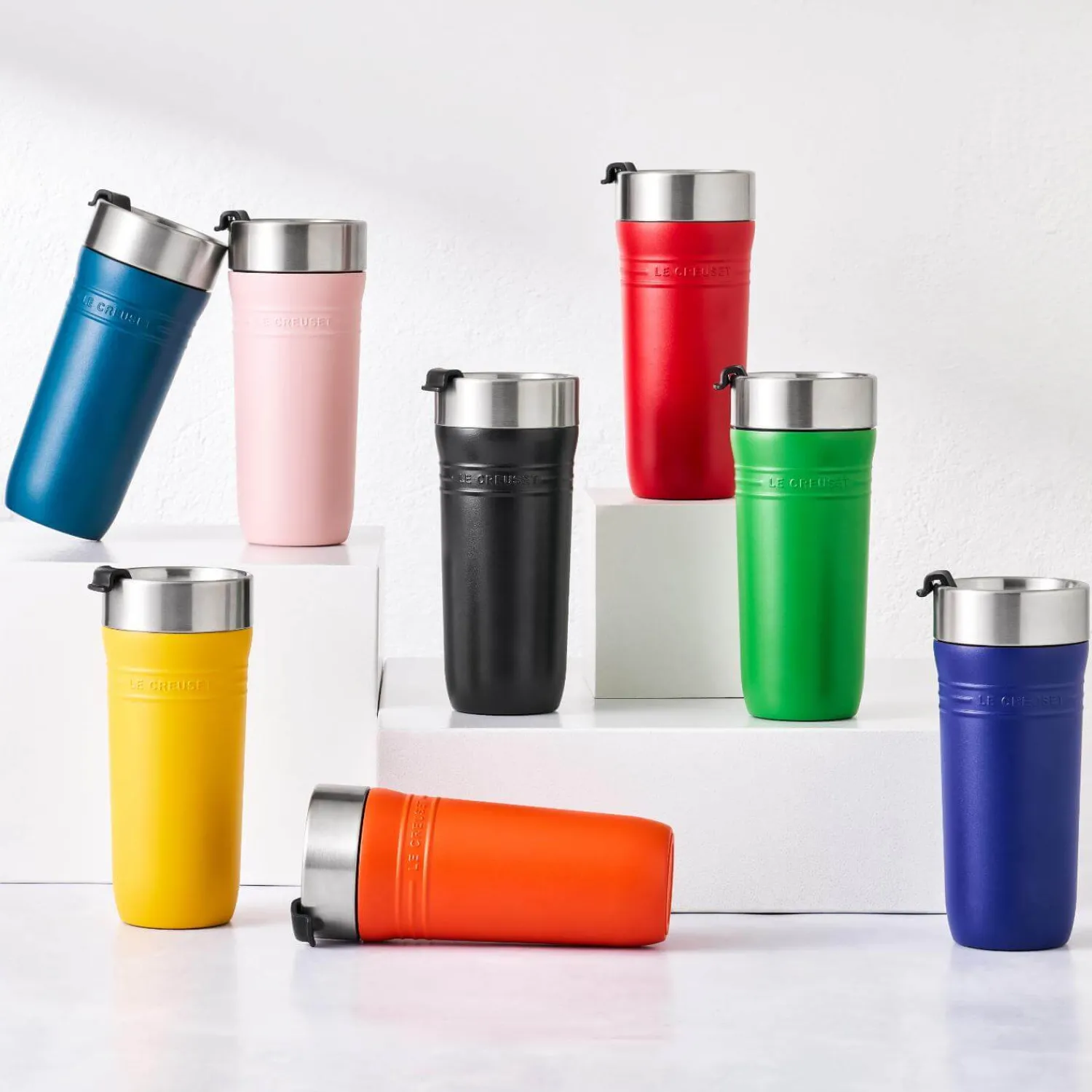 Le Creuset 'On The Go' 350ml Insulated Travel Mug - Bamboo