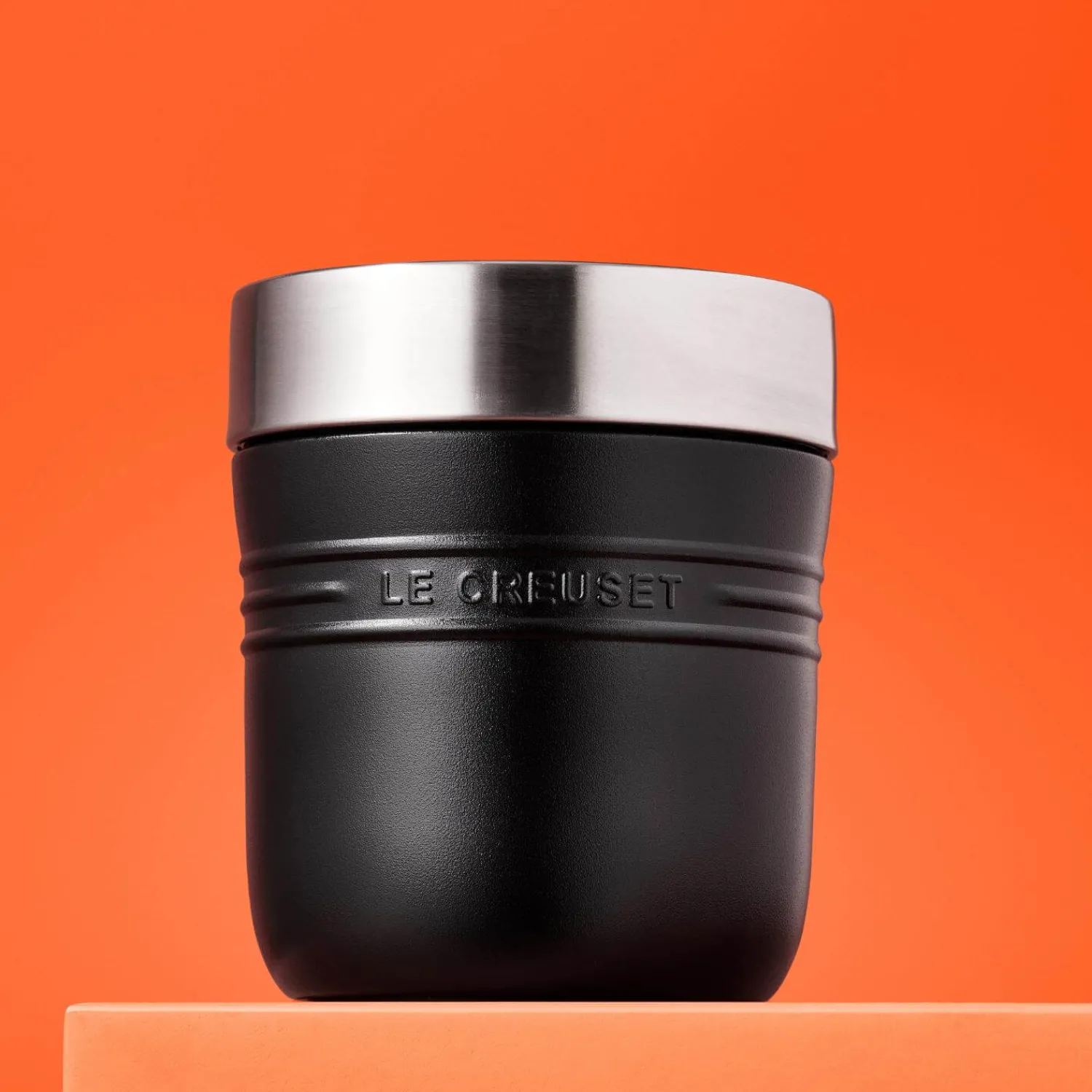 Le Creuset 'On The Go' 500ml Insulated Food Flask - Satin Black