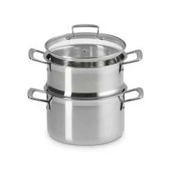 Le Creuset 3-Ply Stainless Steel Casserole with Steamer - 20cm