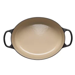Le Creuset Signature Cast Iron 29cm Oval Casserole - Satin Black