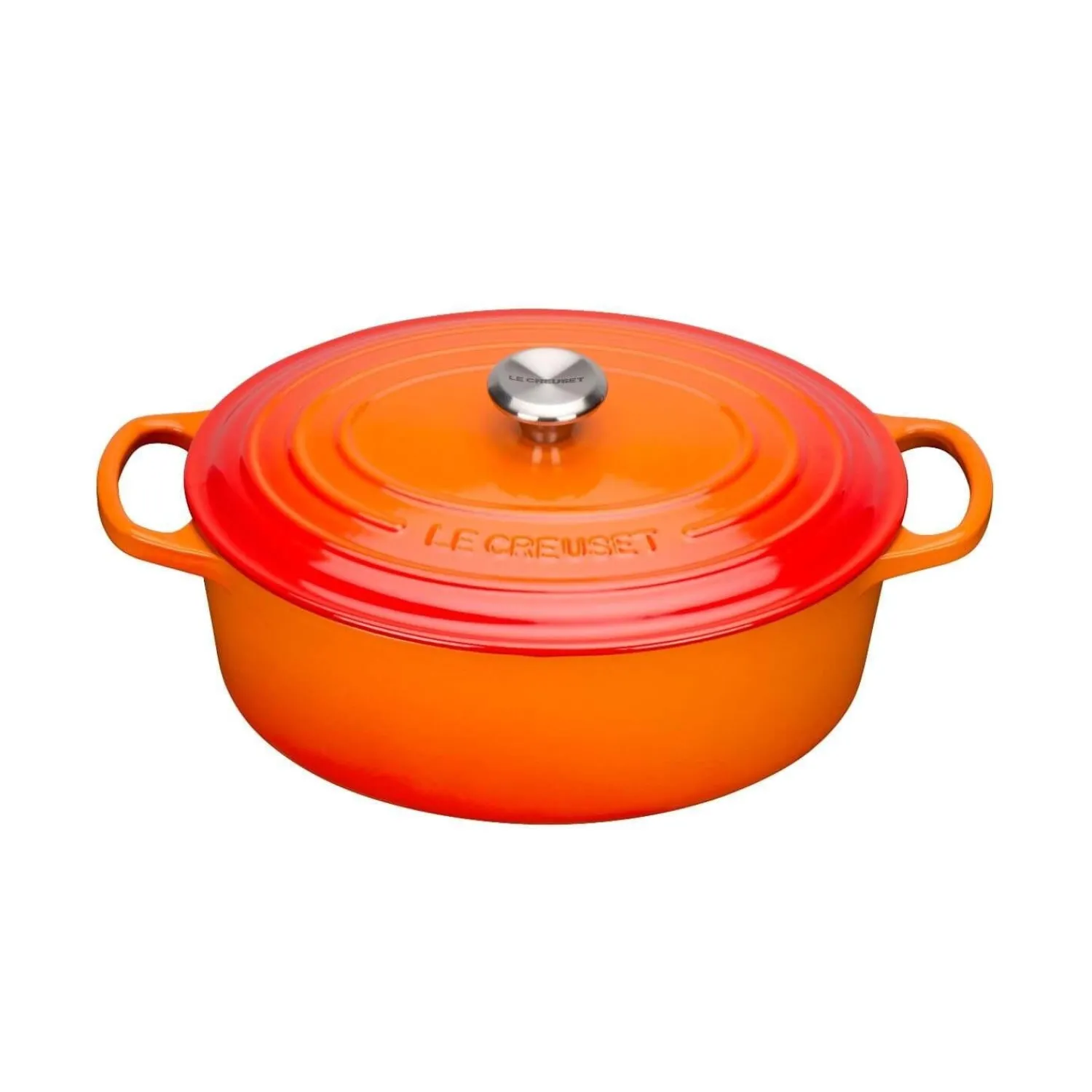 Le Creuset Signature Cast Iron 27cm Oval Casserole - Volcanic